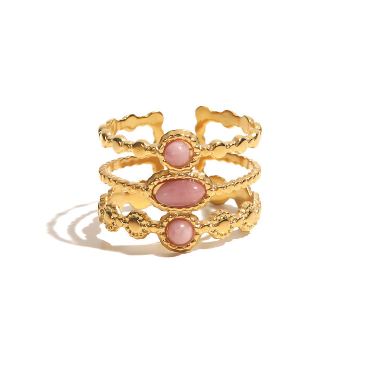 PINK LAYER GOLD RING