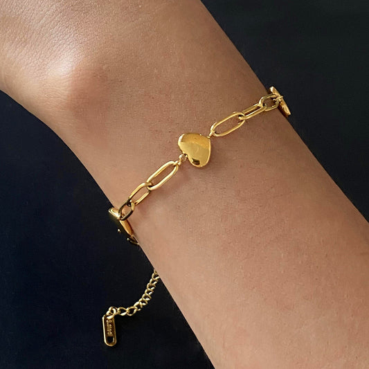 HEART GOLD BRACELET