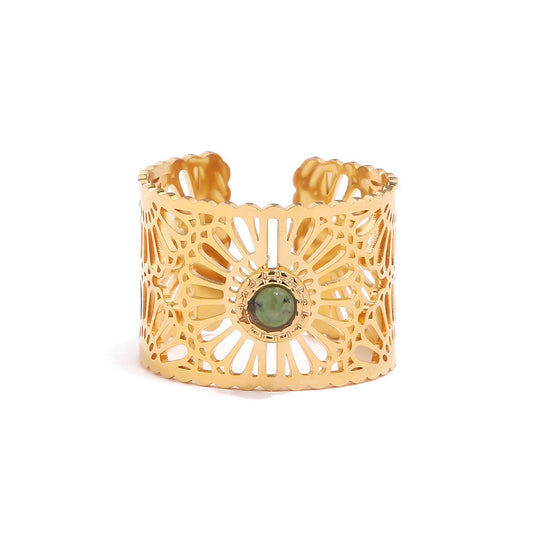 FLOWER RADIANT BAND RING