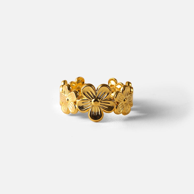 FLOWER ADJUSTABLE RING