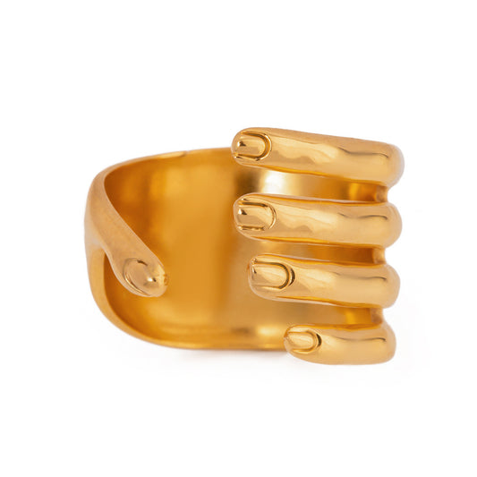 HAND GOLD RING