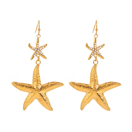 SEA STAR HOOP EARRINGS