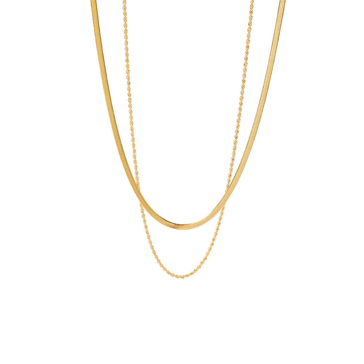 TWIST SNAKE CHAIN NECKLACE