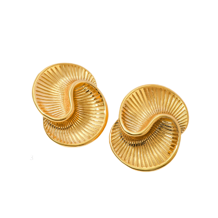 FLOWER GOLD EARRINGS