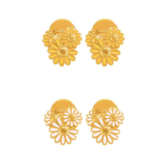 FLOWER GOLD EARRINGS