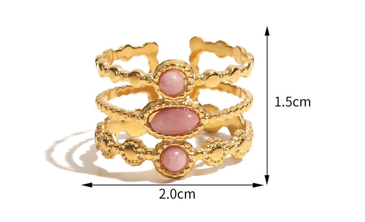 PINK LAYER GOLD RING