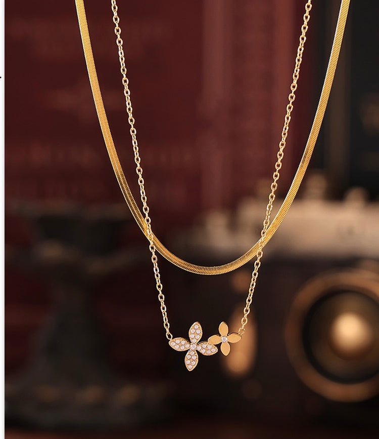 FLOWER GOLD NECKLACE