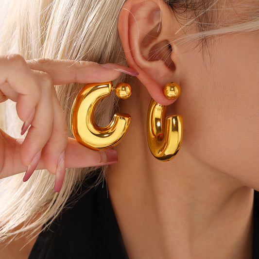 CHUNKY GOLD EARRINGS