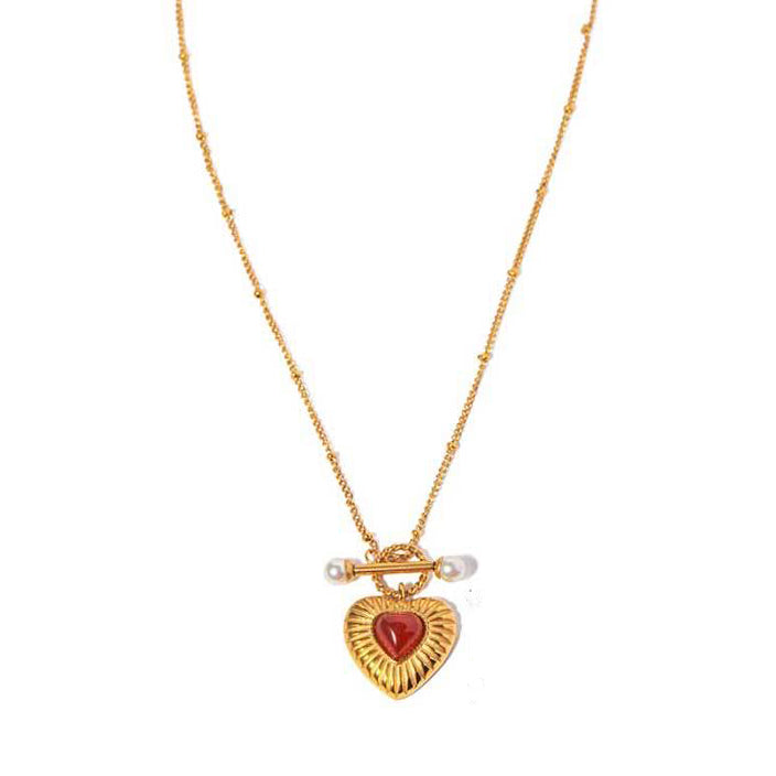 RED HEART NECKLACE