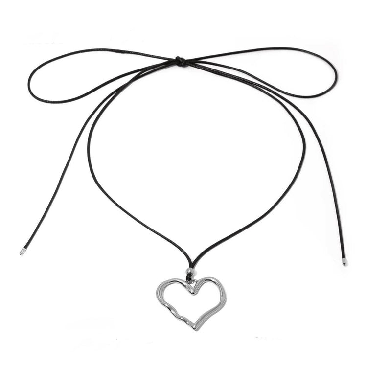 SILVER HEART NECKLACE