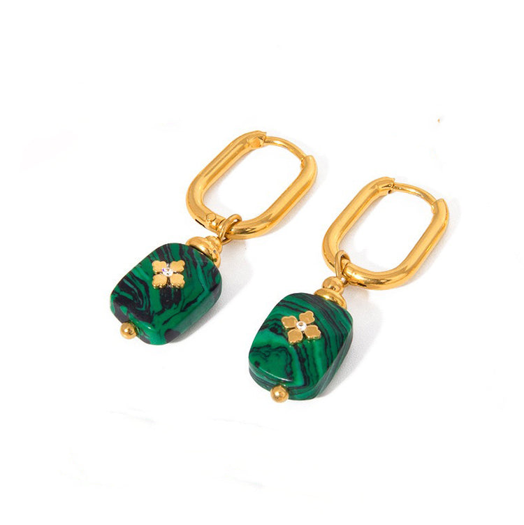 EMERALD STAR EARRINGS