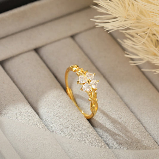 CLOVER GOLD RING