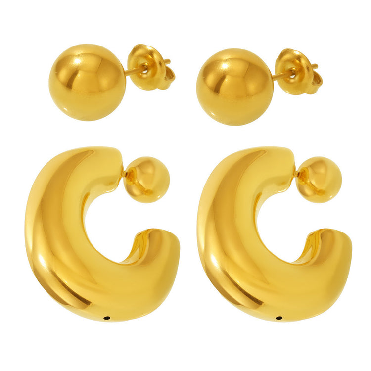 CHUNKY GOLD EARRINGS