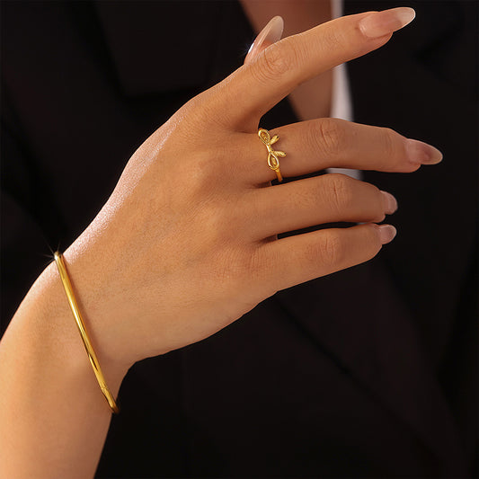 BOW GOLD RING