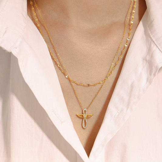 ANGEL WING GOLD NECKLACE