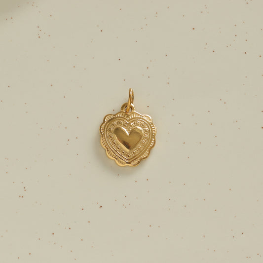 GOLD HEART CHARM