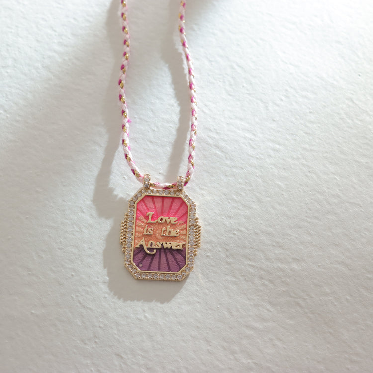 LOVE IS ANSWER NECKLACE