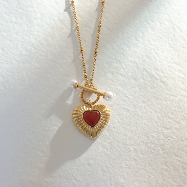 RED HEART NECKLACE