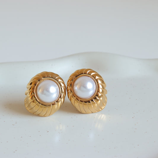 PEARL GOLD EARRINGS