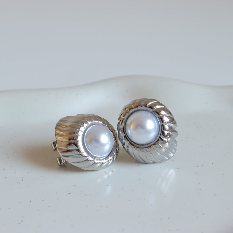 PEARL SILVER EARRINGS