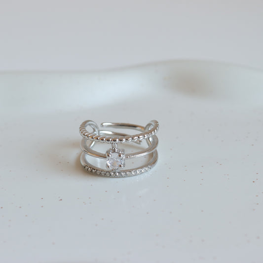 SILVER STRIP RING