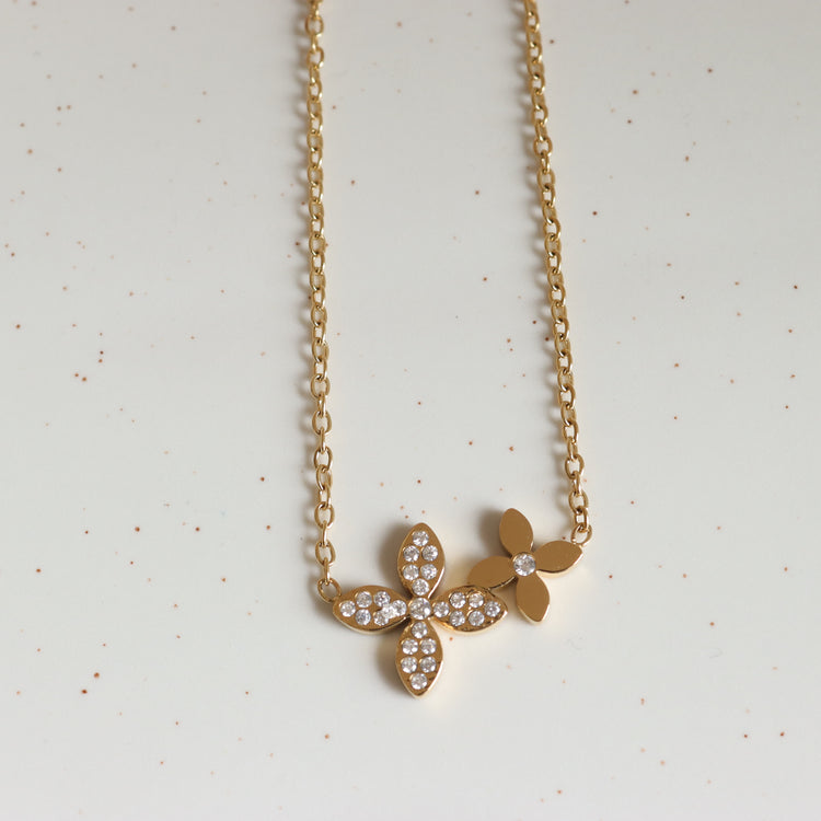 FLOWER GOLD NECKLACE