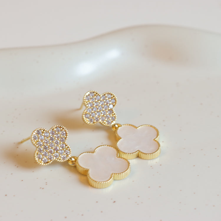 GOLD FLOWER EARRINGS (Copy)