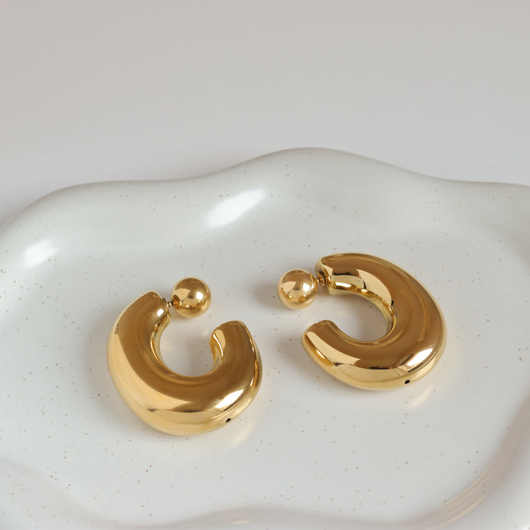 CHUNKY GOLD EARRINGS