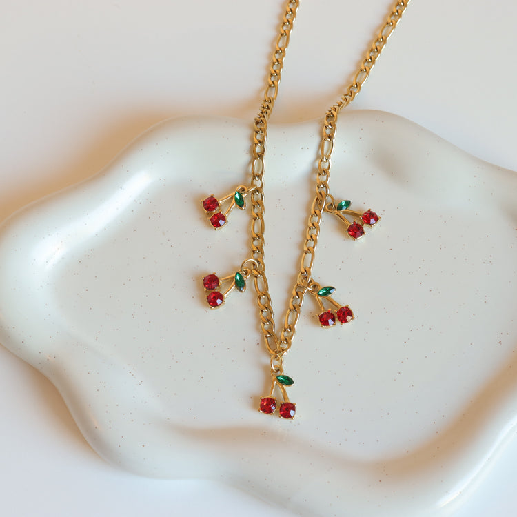 CHERRY GOLD NECKLACE