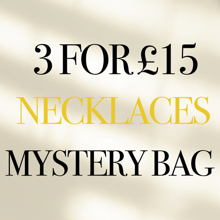 3 NECKLACES FOR £15 - MYSTERY BAG