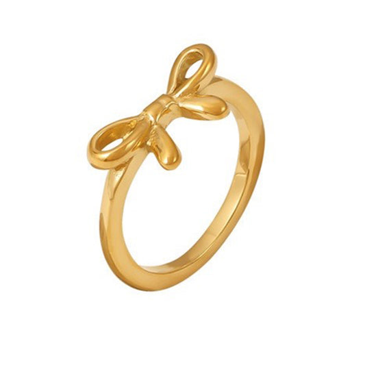 BOW GOLD RING