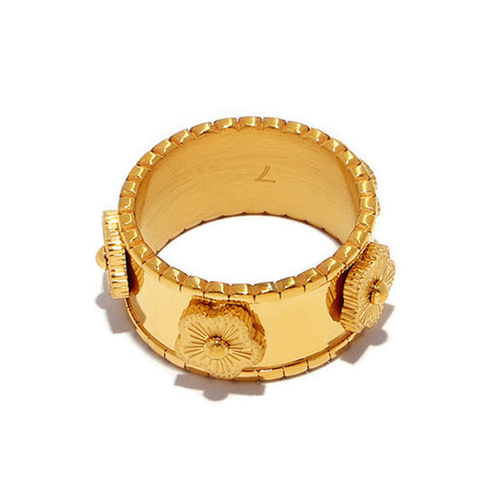 FLOWER GOLD RING