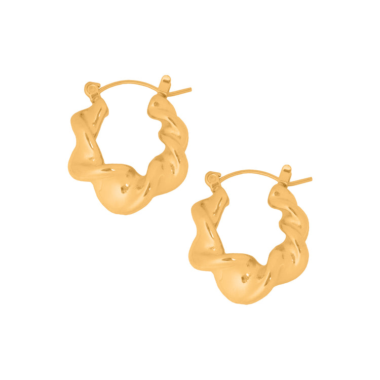 CROISSANT TWIST EARRINGS